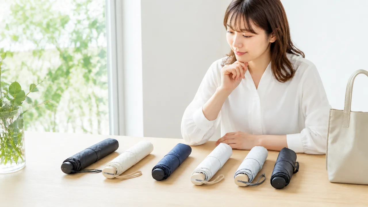 折りたたみ日傘の選び方｜持ち歩きやすさと遮光性をやさしく比較