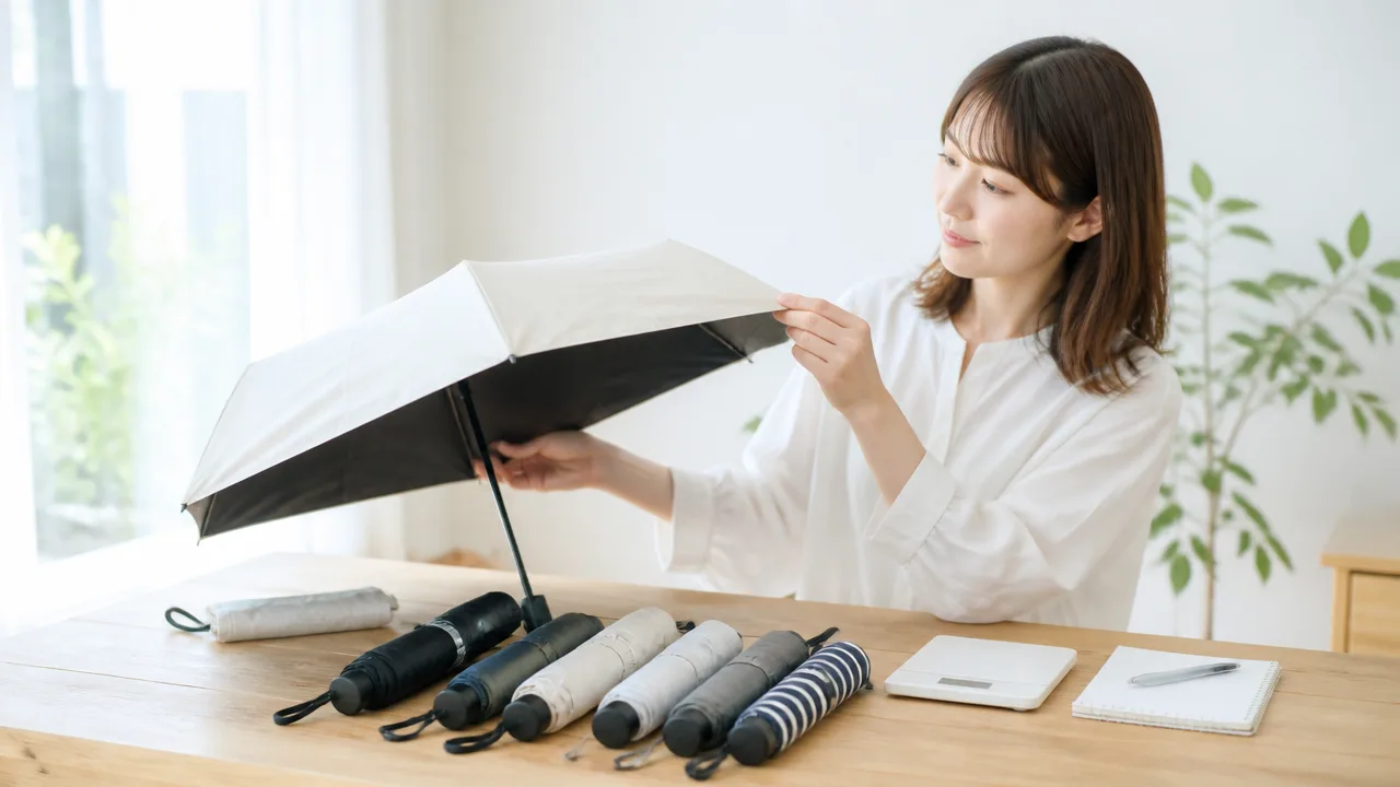 折りたたみ日傘の選び方｜持ち歩きやすさと遮光性をやさしく比較