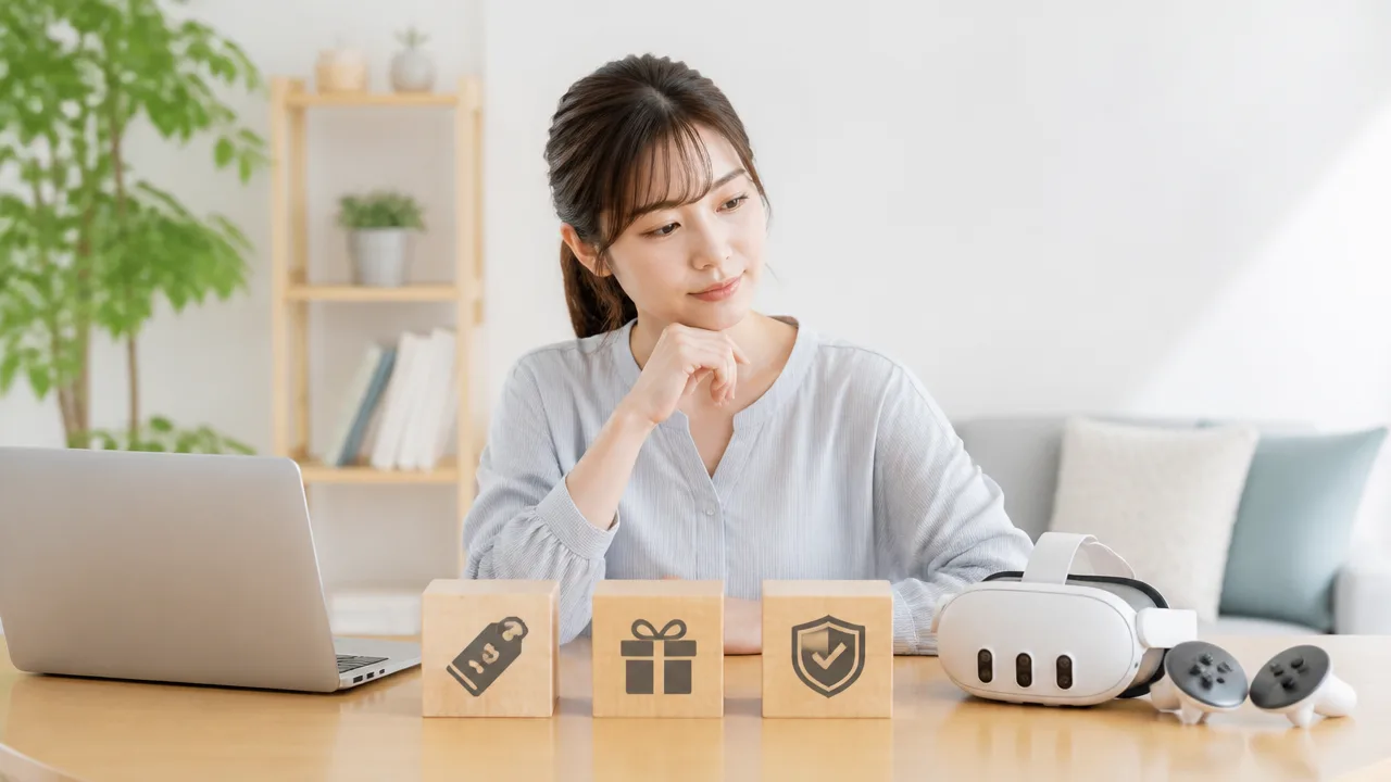 メタクエスト3はどこで買うのがお得?価格・特典・保証を徹底比較